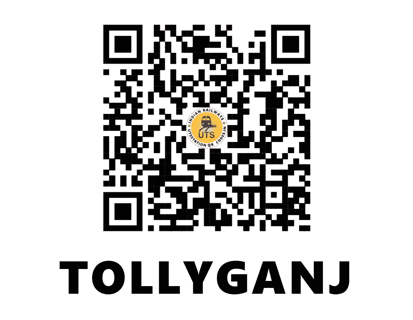 UTS QR Code for TOLLYGANJ - TLG - ER (WEST BENGAL)